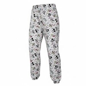 Disney Micky Minnie & Characters on White‎ Pajama Pants Medium